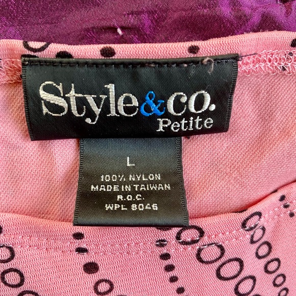 Style & Co Petite Pink Blouse - Picture 3 of 5